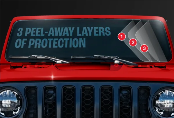 5 Individual Kits of Windshield Defense™ for Jeep® Wrangler® JK - Image 3