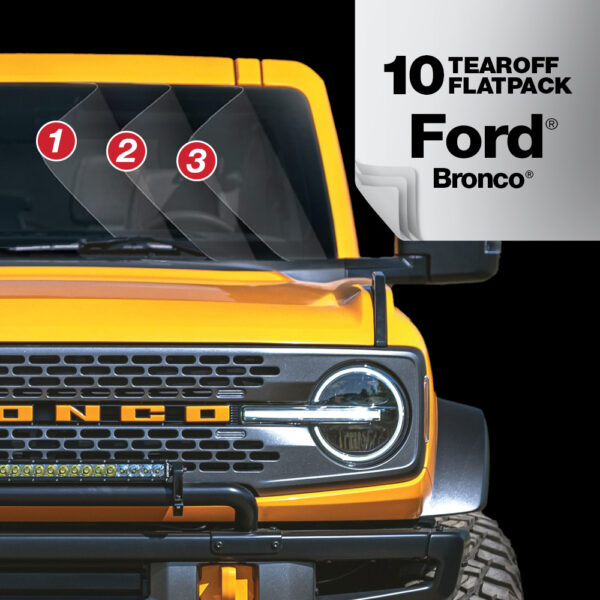10 Tearoff Flatpack Windshield Defense™ for Ford® Bronco®