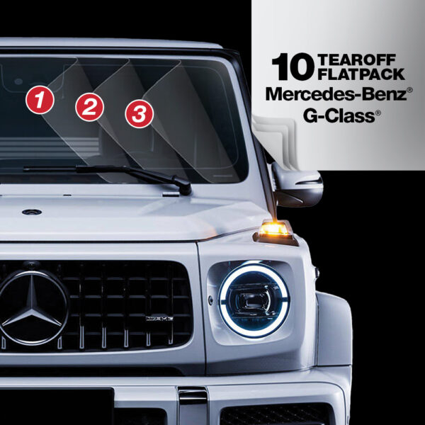 10 Tearoff Flatpack Windshield Defense™ for Mercedes™ G-Wagon™